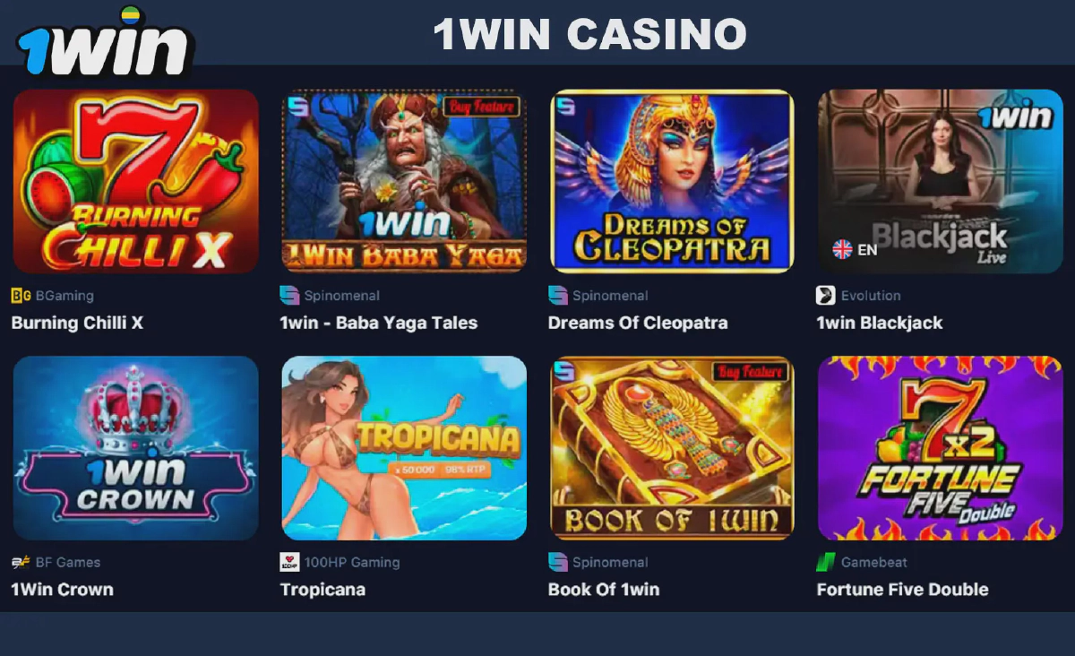 1win casino games